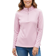 Peter Millar Damen Frauen -Zuckerstreifen Perth 1/4 Midlayer - Palmer Pink
