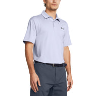 Under Armour Playoff 3.0 Coral Jaquard Golf Polo -Hemd - Celeste / Starlight