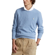 Polo Performance Ralph Lauren strukturierter Baumwollpullover - Pulverblau Heather