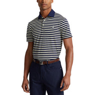 Rlx Ralph Lauren Tour Pique Stripe Polo Shirt - Französische Marine Multi