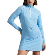 RLX Ralph Lauren Damen Stretch Jersey Viertel -Zip -Pullover - Sutton Blue