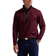 Rlx Ralph Lauren Lux Perf Halbzip Pullover - Rich Ruby