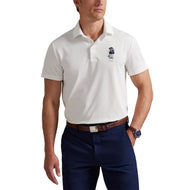 Rlx Ralph Lauren Polo Bären Airtech Pique Golf Polo -Hemd - Keramik weiß