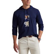 RLX Ralph Lauren Polo Bear Jersey Golf Hoodie - Raffinierte Marine