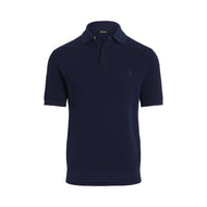 RLX Ralph Lauren Cotton Coolmax Strick -Golf Polo -Hemd - raffinierte Marine