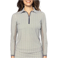 Golftini Frauen cooles Mädchen Langarm Golf Polo -Hemd - Nauti & schön