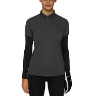 J. Lindeberg Women's Cassie Golf Polo Shirt - Asphalt
