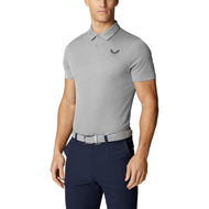 Castore Pinnacle Engineered Strick Polo Golfhemd - Mid Grey/Gunmetal