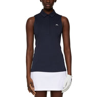 J.Lindeberg Dena ärmellose Golf Polo -Shirt - JL Navy