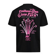 Eastside Golf Follow Your Own Path Tee – Schwarz