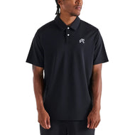 Malbon Fairway Golf-Poloshirt – Schwarz