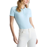 G/Vordere der karierten Kragen mit Ribbed -Tech -Golfpolo -Hemd von Frauen - Tagesanbruch