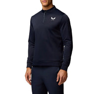 Castore Club Classic Quarter Zip Golf Pullover - Navy/White