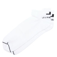 J.Lindeberg Spin Short Golfsocken – Weiß