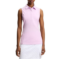J.Lindeberg Damen Dena Ärmelloses Golf-Poloshirt – Orchid Bouquet
