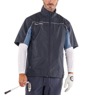 Galvin Green Air wasserdichte Kurzarm Golfjacke - Marine/Mondlicht Blau