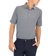 Glenmuir Torrence Micro Stripe Performance Golf Shirt - Marine/ Weiß
