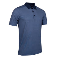 Glenmuir Gullane Performance Polo Golfhemd - hellgrau/ Marine