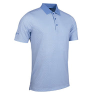 Glenmuir Gullane Performance Polo Golfhemd - weiß/ hellblau