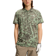 J.Lindeberg Dario Tour Print Golf-Poloshirt – Tour 26 Tonal Green