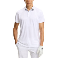 J.Lindeberg Spieler-Polo-Golfshirt – Weiß