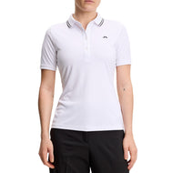 J.Lindeberg Women's Gunilla Golf Polo Shirt - White