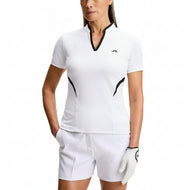 J.Lindeberg Damen Katie Golfshirt – Weiß