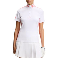 J.Lindeberg Damen Pip Golf Poloshirt – Weiß