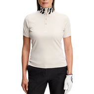 J.Lindeberg Damen Pip Golf-Poloshirt – Moonbeam