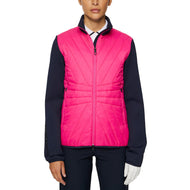 J.Lindeberg Frauen Holma Quilt Hybrid Golfjacke - Pink Peacock