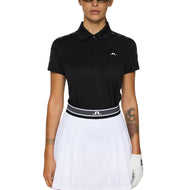 J. Lindeberg Women's Jessa Golf Polo Shirt - Schwarz