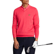 Lyle & Scott Merino Blend V -Neck -Strick - Birdie Red