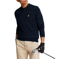 Lyle & Scott Merino Blend V -Neck -Strick - Marine