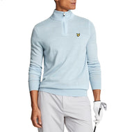 Lyle & Scott Merino Mischung 1/4 Zip -Strick - Club Blau