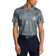 Lyle und Scott Polka Diamond Polo Golfhemd - Cactus Green