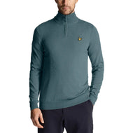 Lyle & Scott Golf Core 1/4 Zip Merino Mix - Eisenblau