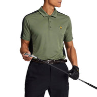 Lyle & Scott Golf gestreiftes Polo -Hemd - Cactus Green