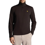 Lyle&Scott Tech 1/4 Zip Midlayer -Jet Black