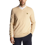 Lyle & Scott Golf Merino Mischung gegen Nackenpullover - Sanddune