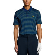 Lyle & Scott Striped Golf Polo -Hemd - Mediterranea/Aquamarine