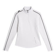 J.Lindeberg Women's Nefe Viertel Zip Golf Mid Layer - Weiß