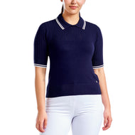Nivo Frauen Vy Sweater Golf Polo Shirt - Marine