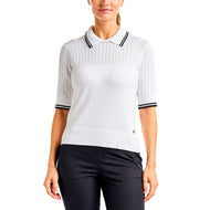 Nivo Frauen Vy Pullover Golf Polo Shirt - Weiß