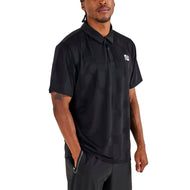 Malbon Performance Mesh Golf-Poloshirt – Schwarz