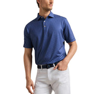 Peter Millar In The Rough Performance Jersey Golf Poloshirt – Sport Navy