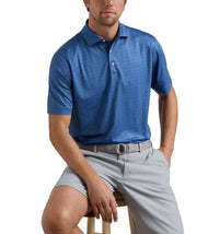 Peter Millar Pole Position Performance Jersey Golf-Poloshirt – Windsor Blue