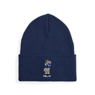 RLX Ralph Lauren Polo Bear 羊毛高尔夫毛线帽 - 精致海军蓝
