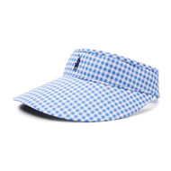 RLX Ralph Lauren Frauen Performance -Spieler Visor - Blue Gingham