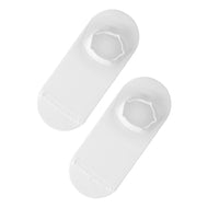 Rohnisch Frauen 2 Pack funktionelle No -Show -Socken - Weiß