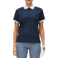 Rohnisch Damen Rib Golf Poloshirt – Marineblau
